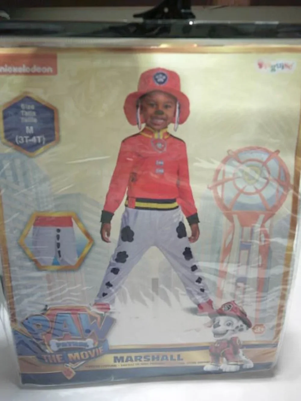NEW DISGUISE PAW PATROL THE MOVIE KIDS SIZE M 3T-4T HALLOWEEN COSTUME 